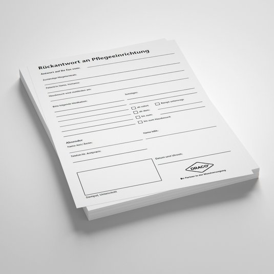 Vorschau Draco Faxvorlage Rückantwort Arztpraxis