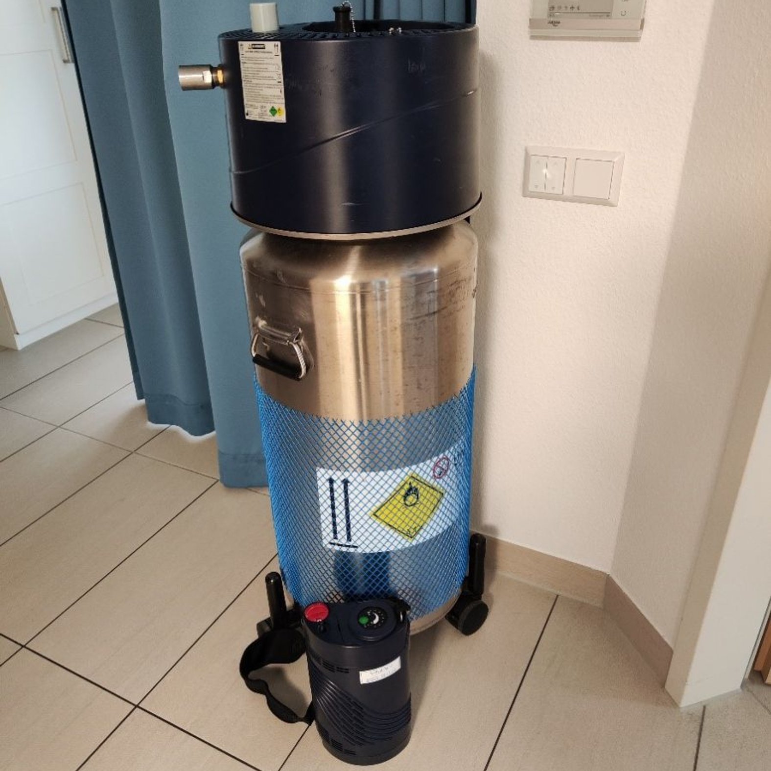 Sauerstoffbehälter und Stroller, Sauerstofftherapie