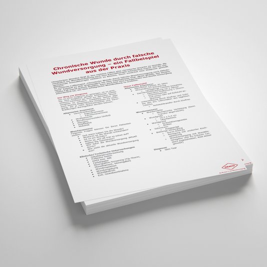 Handout: Fallbeispiel Chronische Wunde nach Ablederung
