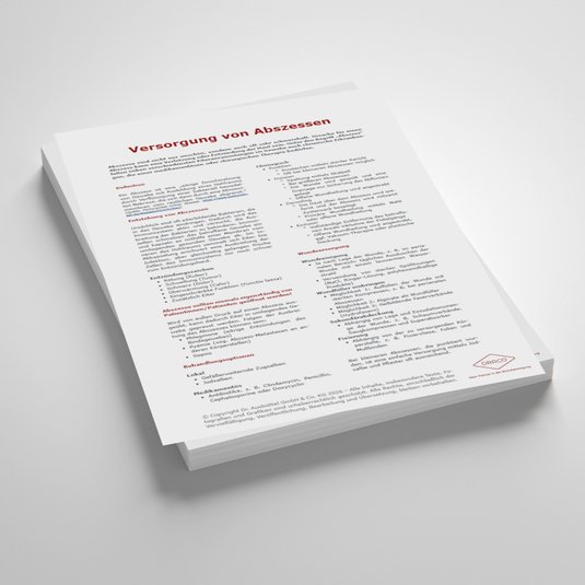 Vorschaubild Handout: Versorgung von Abszessen