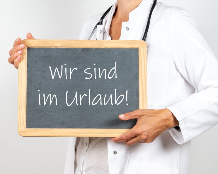 Wenn die Praxis Urlaub macht