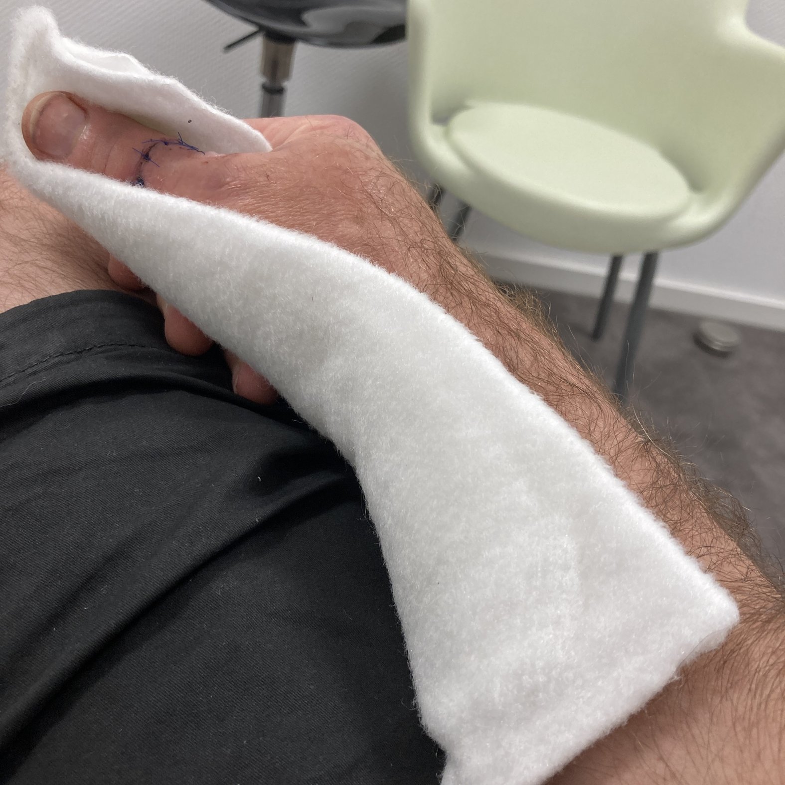 Foto 5: Anlegen der Schiene