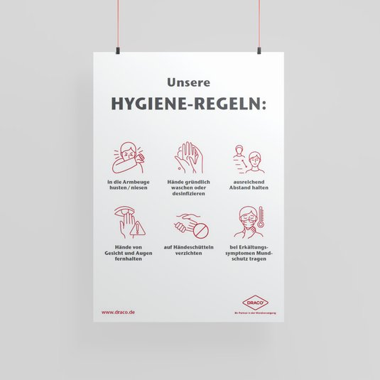 Plakat: Hygieneregeln