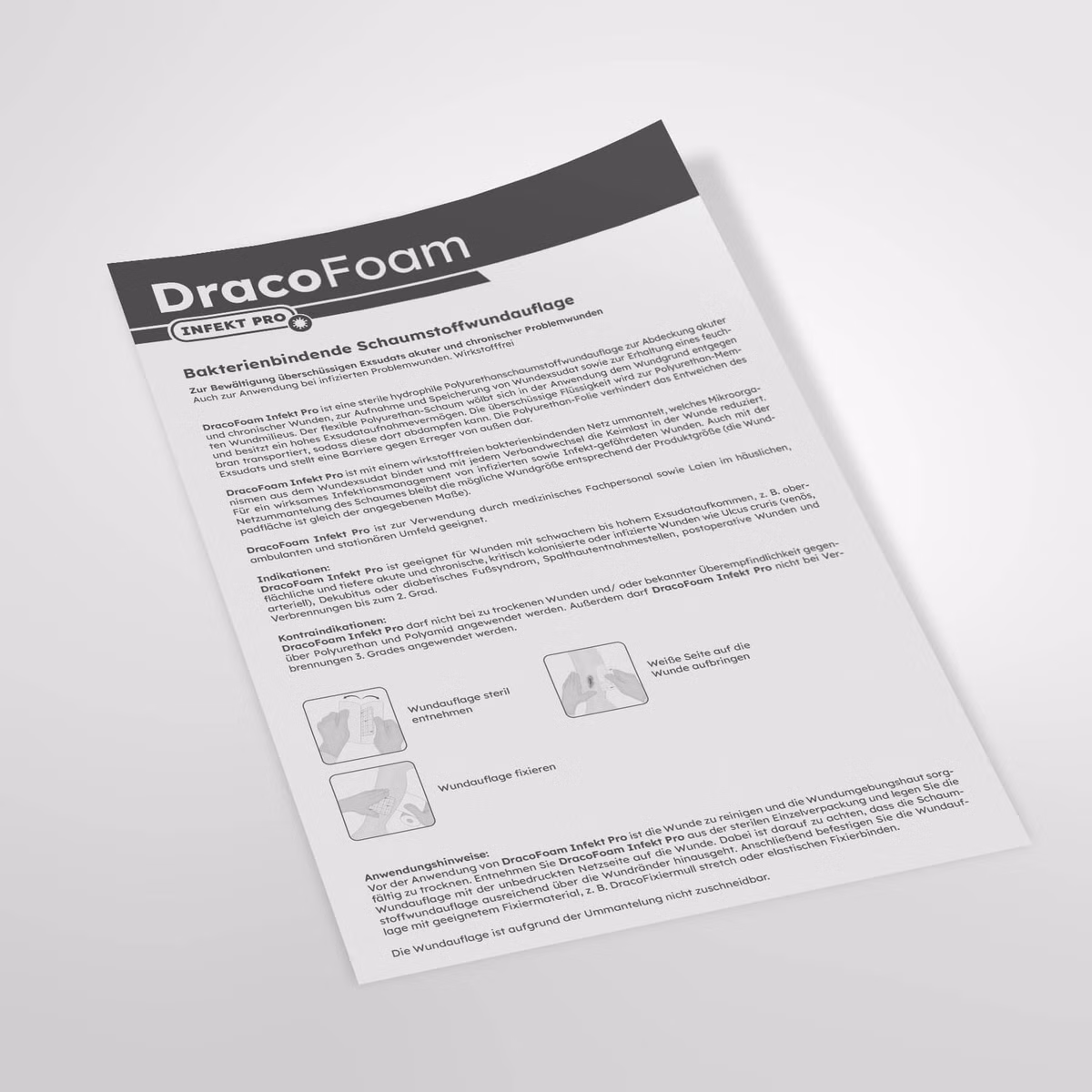 Vorschau: Dracofoam Infekt Pro, Gebrauchsanweisung