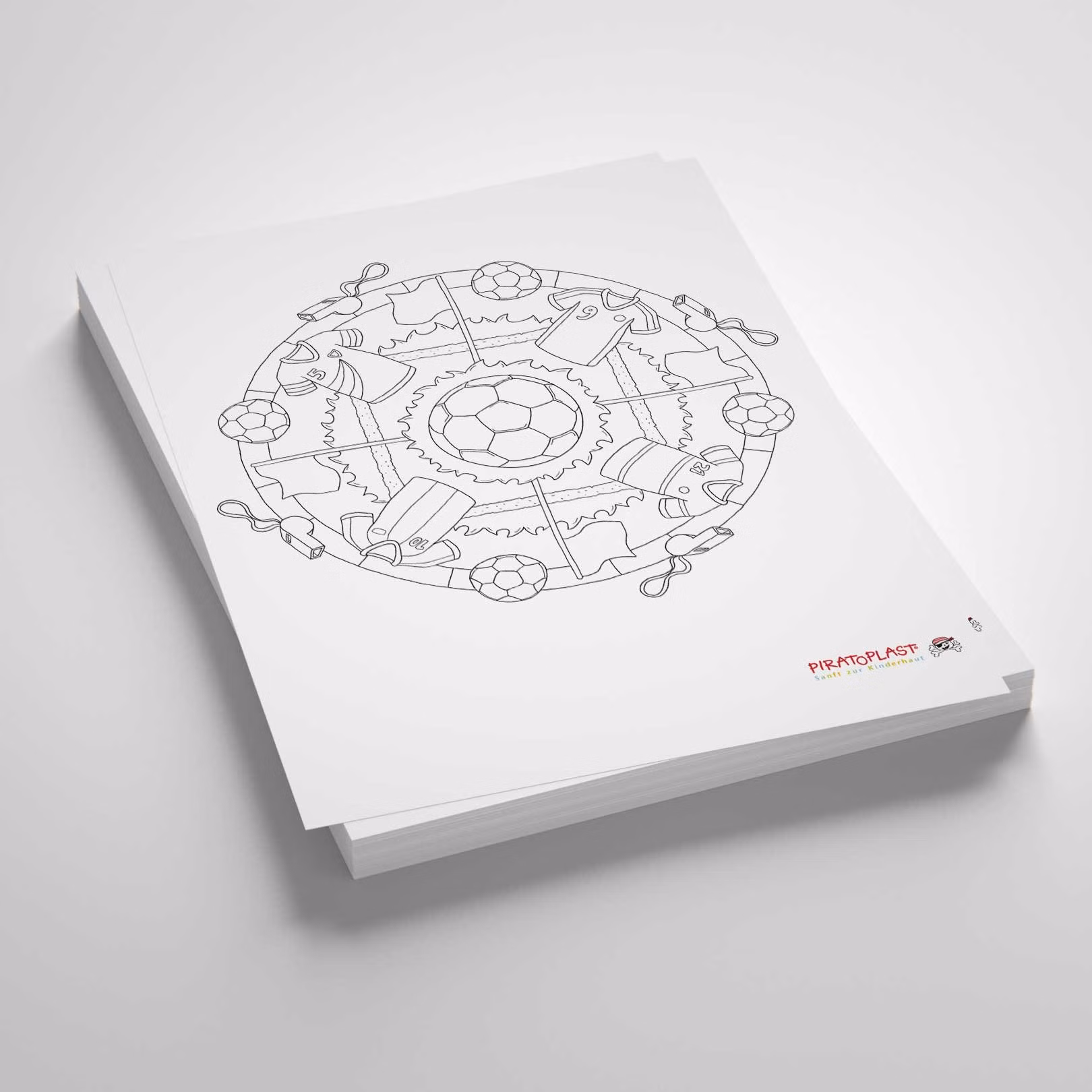 Mandala Motiv Fußball