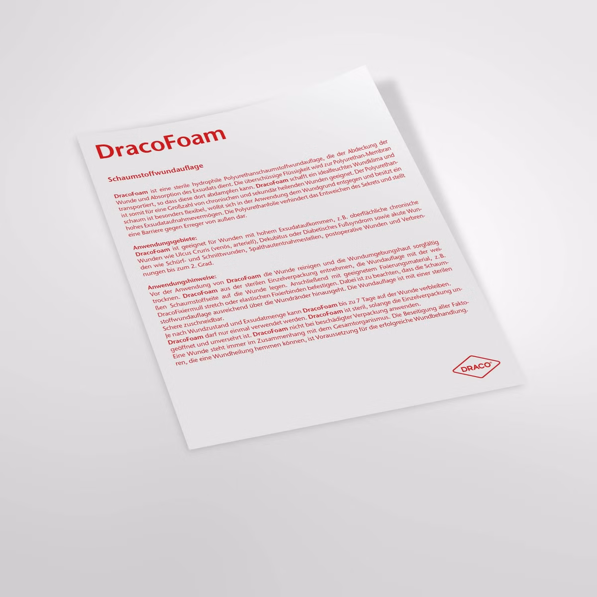 Vorschau Gebrauchsanweisung DracoFoam