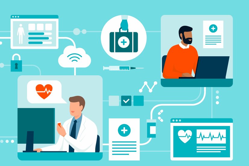 Digitalisierung im Gesundheitswesen, Illustration
