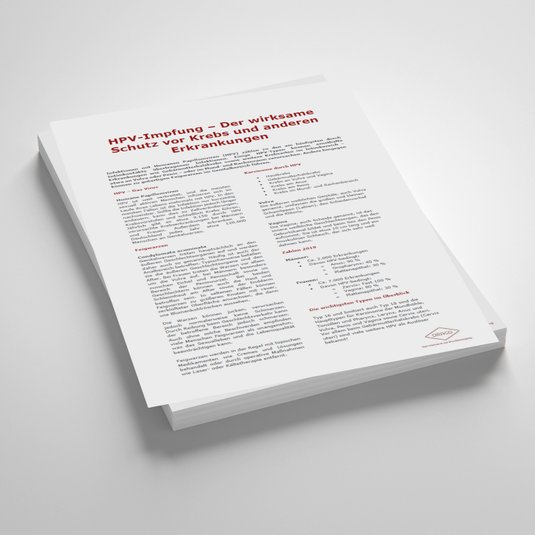 Vorschaubild Handout: HPV-Impfung