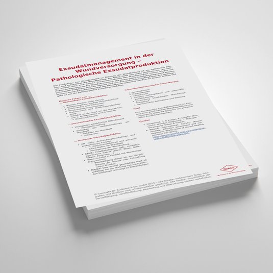 Vorschaubild Handout: Exsudatmanagement in der Wundversorgung – Pathologische Exsudatproduktion