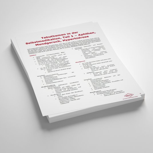 Vorschau Draco Handout Mediathek Tabuthema in der Selbstmedikation Teil 1